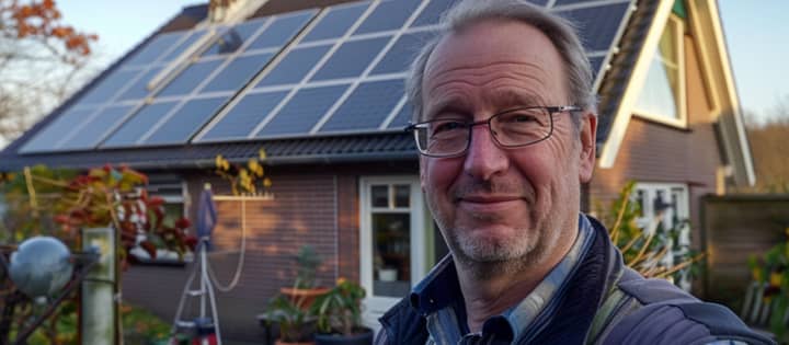 Solaranlage auf einem Hausdach